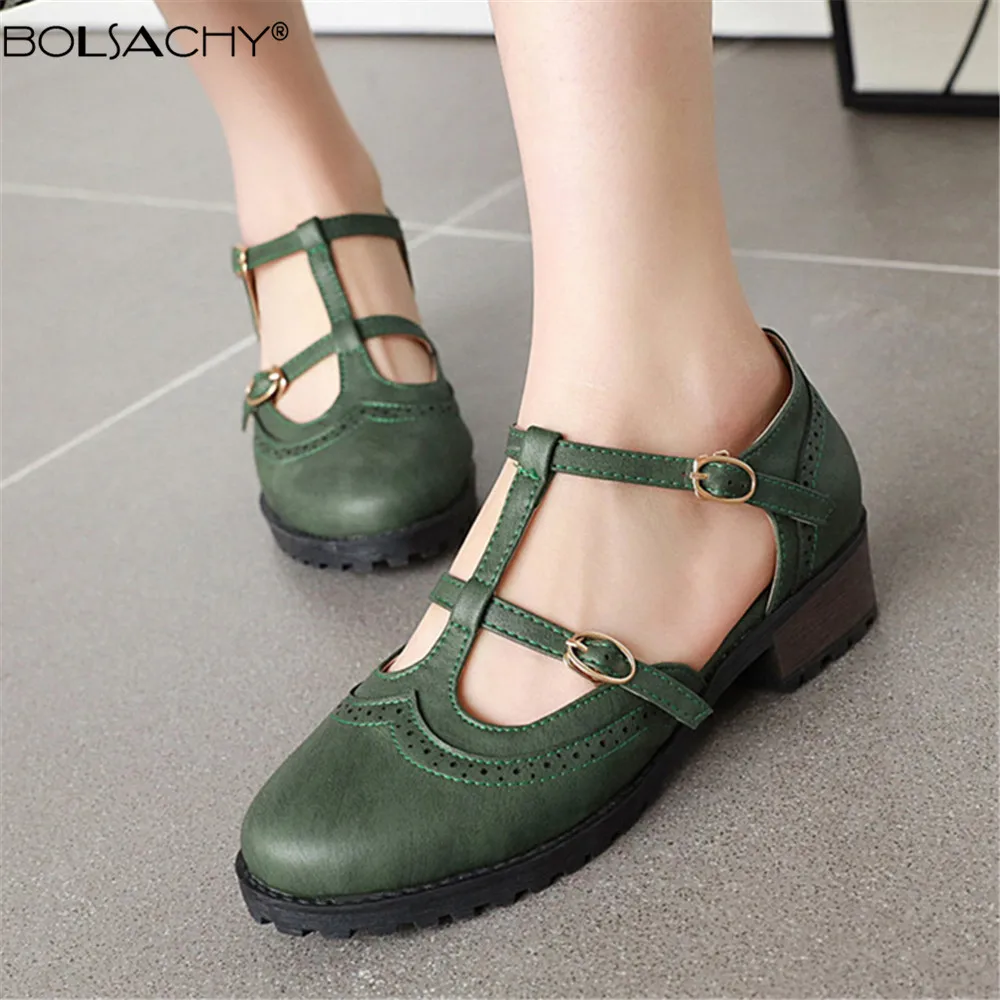 New Spring Women Shallow Brogue Shoes Vintage Chunky Heel Cut Out Oxford Shoes Ankle Strap Buckle Elegant Ladies Classic Shoes
New Spring Women Shallow Brogue Shoes Vintage Chunky Heel Cut Out Oxford Shoes Ankle Strap Buckle Elegant Ladies Classic Shoes