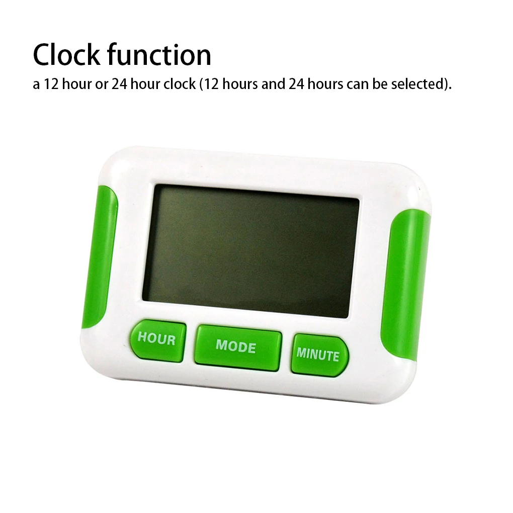 Digital Clock Pill Reminder Multi-Functional Kitchen Electronic Timer
Digital Clock Pill Reminder Multi-Functional Kitchen Electronic Timer