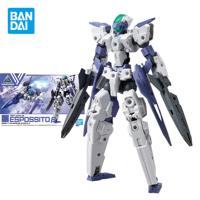 Bandai 30MM Model Kit Anime Figure 1/144 EEXM-30 ESPOSSITO β Action Figures Collectible Ornaments Doll Toys Gifts for Kids
Bandai 30MM Model Kit Anime Figure 1/144 EEXM-30 ESPOSSITO β Action Figures Collectible Ornaments Doll Toys Gifts for Kids