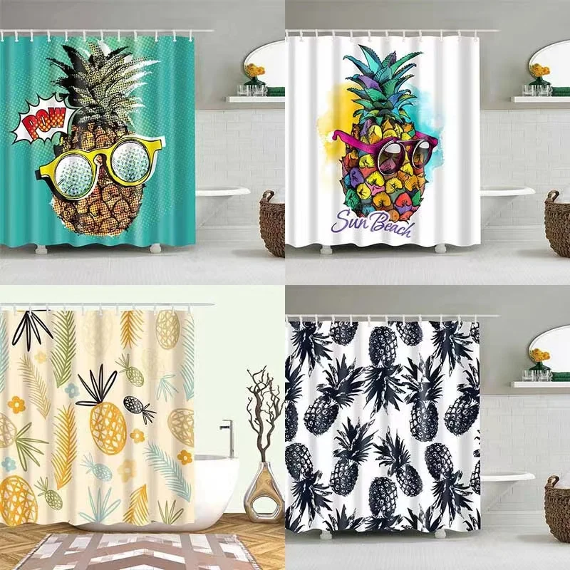 Natural Pattern Pineapple Polyester Shower Curtains Bathroom Shower Curtain Colorful Curtain Multi-size Bathroom Shower Curtain
Natural Pattern Pineapple Polyester Shower Curtains Bathroom Shower Curtain Colorful Curtain Multi-size Bathroom Shower Curtain