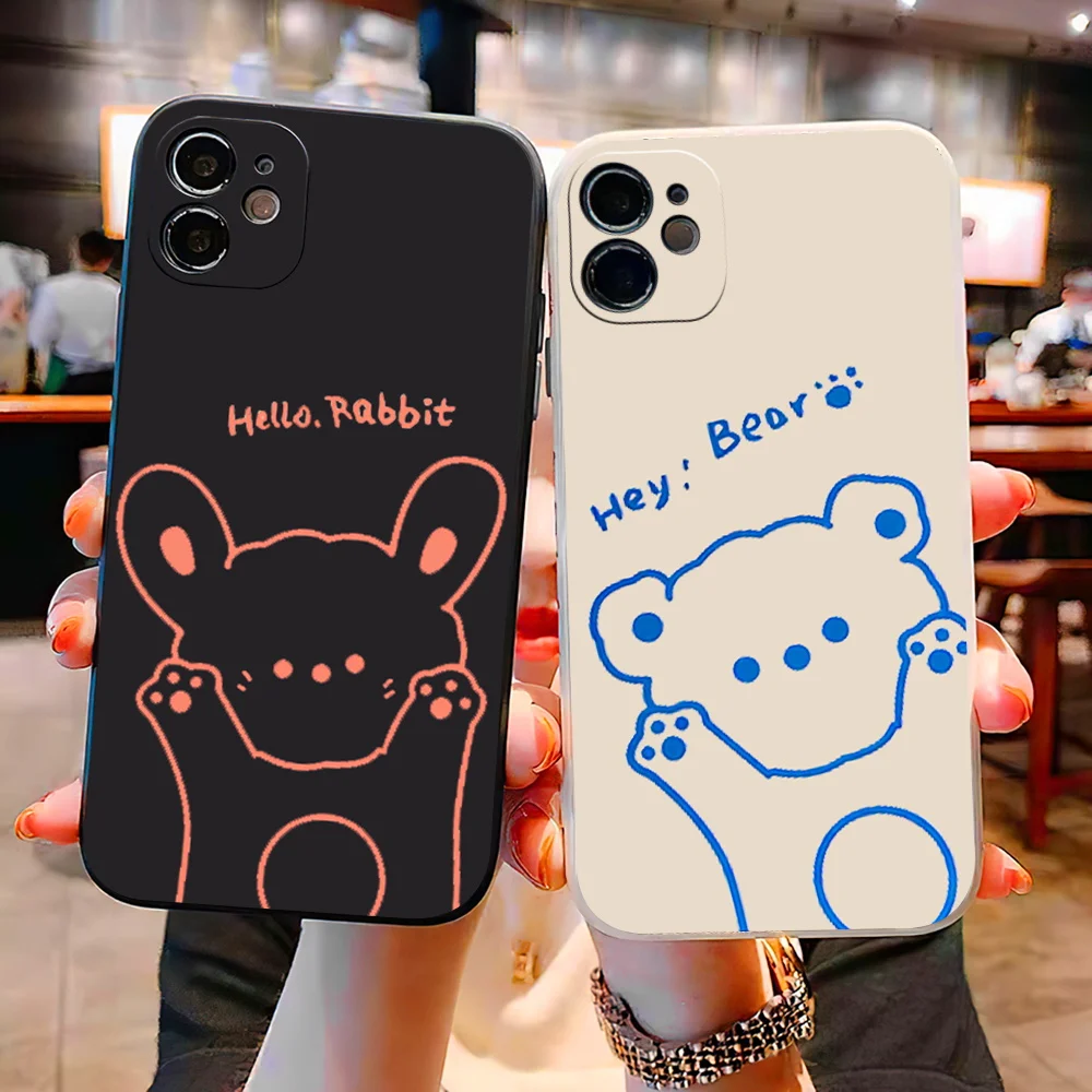 Cute Cartoon Rabbit Bear Phone Cases For Apple iPhone 11 12 13 Pro Max 12 13 Mini X XR XS MAX SE 2020 6 7 8 Plus Silicone Cover
Cute Cartoon Rabbit Bear Phone Cases For Apple iPhone 11 12 13 Pro Max 12 13 Mini X XR XS MAX SE 2020 6 7 8 Plus Silicone Cover