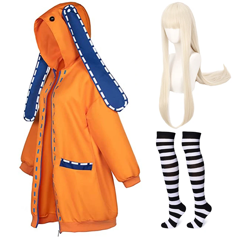 

Костюм для косплея из аниме «насекомое», толстовка с капюшоном, компульсивный игрок, толстовки, парик, носки, костюм на Хэллоуин