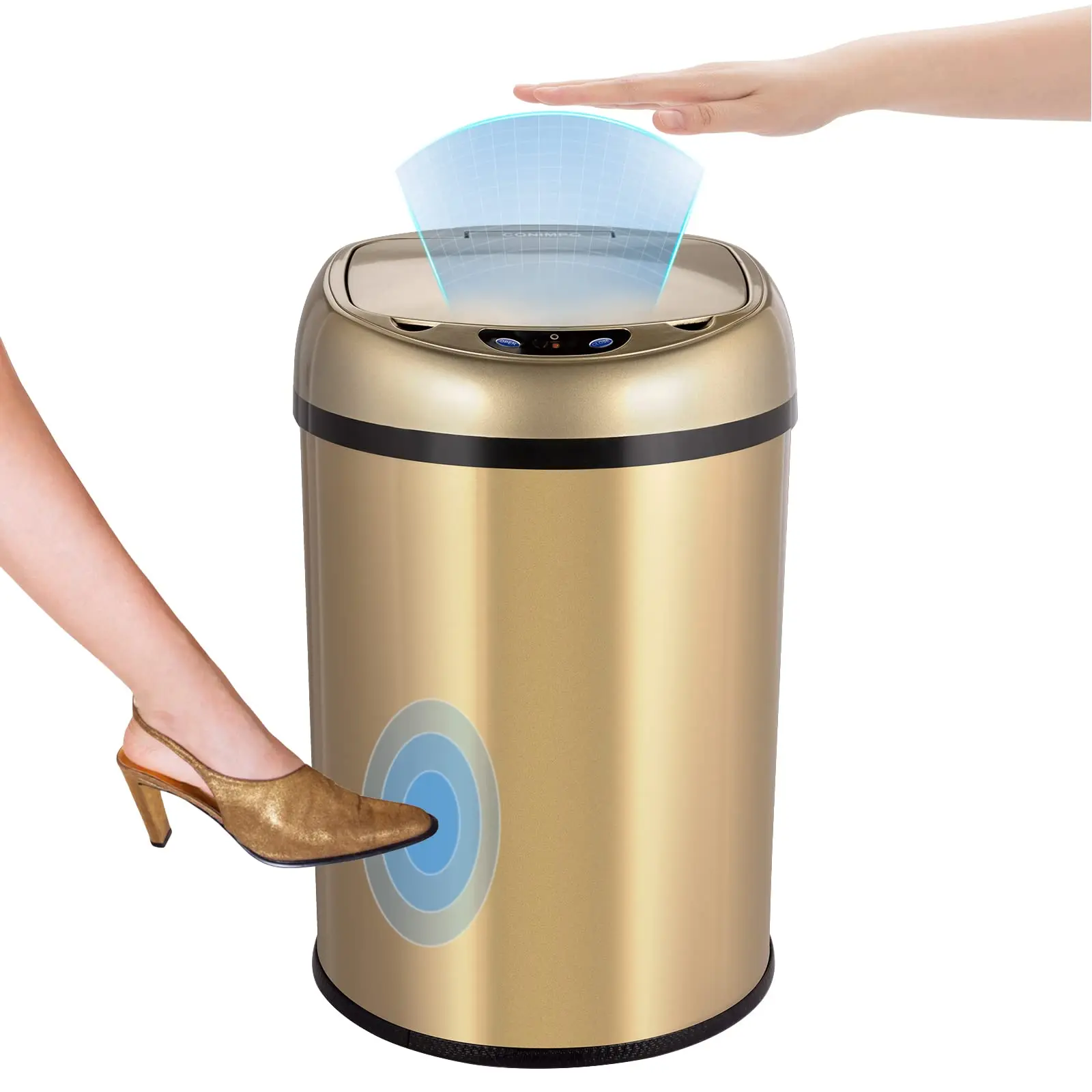 6L/8L/12L Stainless Steel Smart Sensor Trash Can Infrared Motion Sensor Trash Can Gold Garbage Can with Lid for Kitchen Bathroom
6L/8L/12L Stainless Steel Smart Sensor Trash Can Infrared Motion Sensor Trash Can Gold Garbage Can with Lid for Kitchen Bathroom