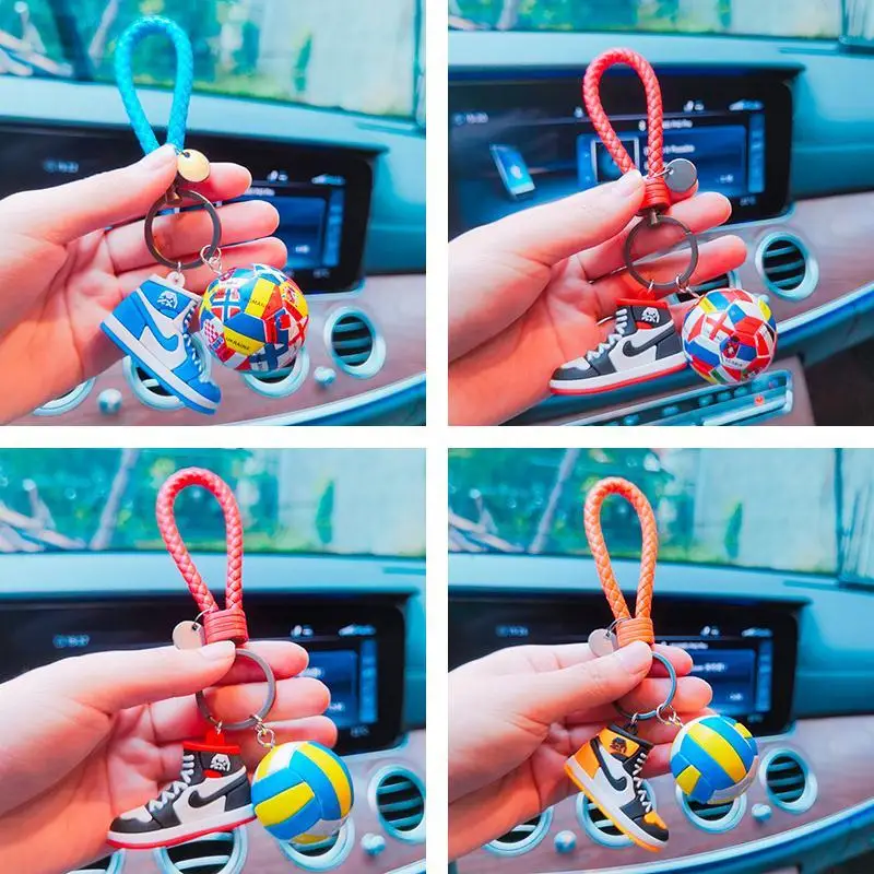 Shoe Model 3D Key Chain Creative Basketball Keychain Football Three-Dimensional Basketball Shoes Volleyball Pendant Gift
Shoe Model 3D Key Chain Creative Basketball Keychain Football Three-Dimensional Basketball Shoes Volleyball Pendant Gift