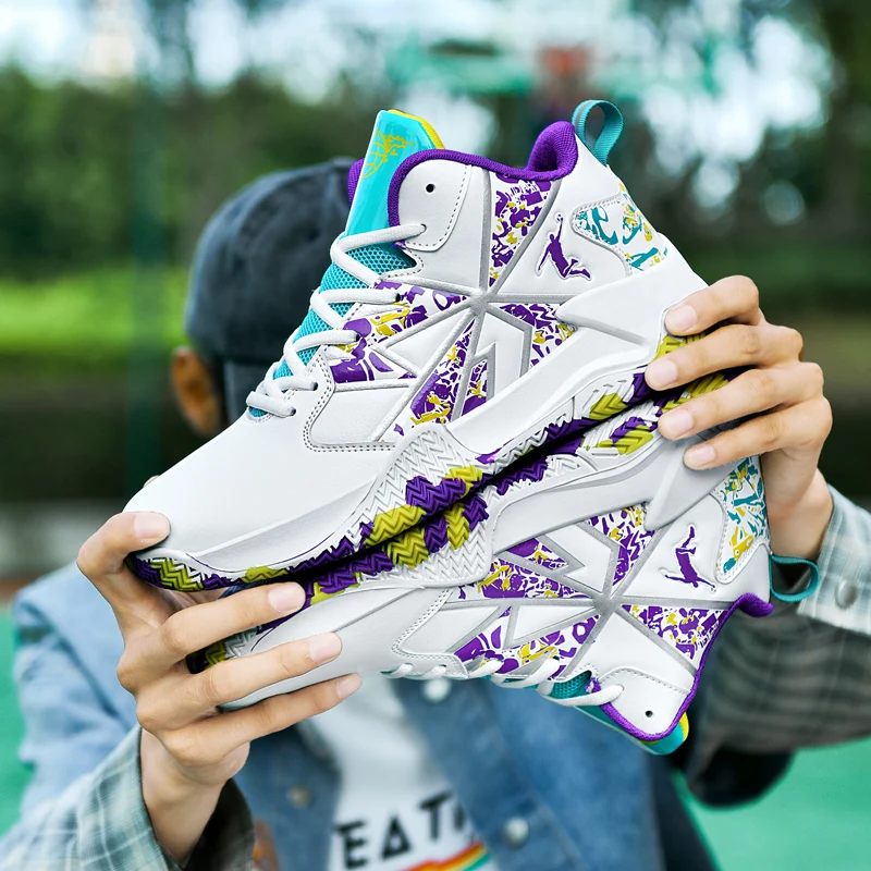 Men's Basketball Shoes Breathable Cushioning Non-Slip Wearable Sports Shoes Gym Training Athletic Basketball Sneakers for Women
Men's Basketball Shoes Breathable Cushioning Non-Slip Wearable Sports Shoes Gym Training Athletic Basketball Sneakers for Women