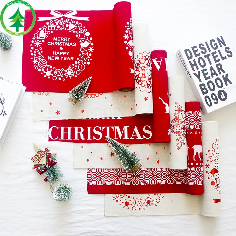 New Christmas Decorative Articles Creative Christmas Cotton Linen Printed Table Cloth Table Flag Christmas Table Decorative
New Christmas Decorative Articles Creative Christmas Cotton Linen Printed Table Cloth Table Flag Christmas Table Decorative