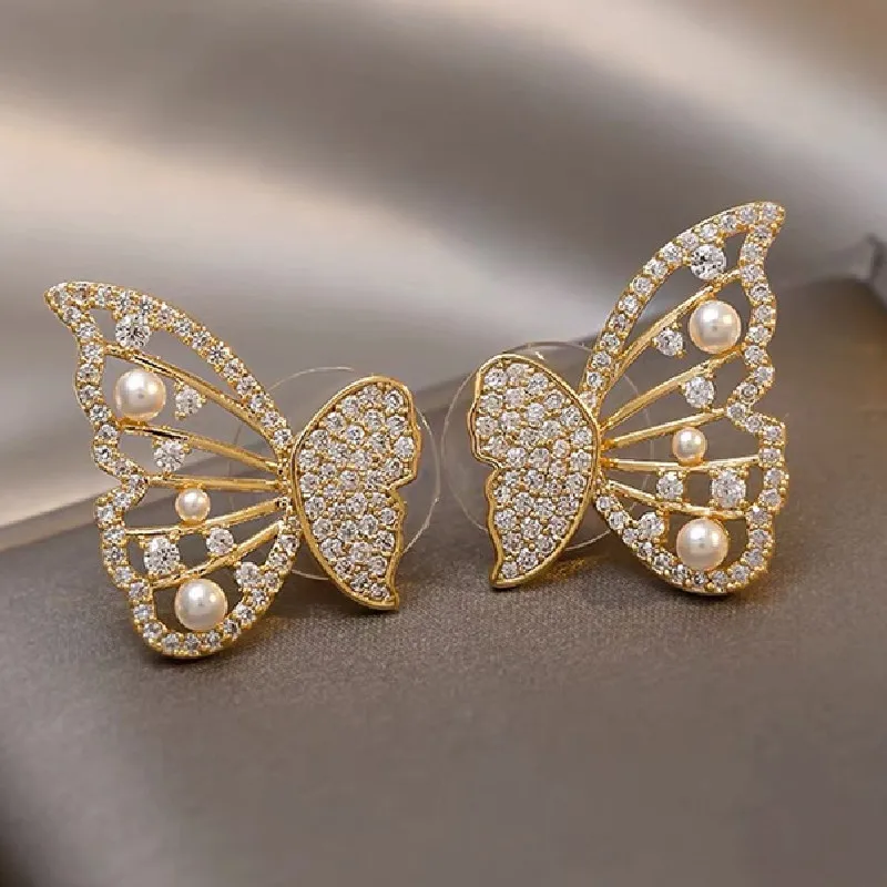 S925 Silver Needle Korean Butterfly Pearl Earrings Luxury New Style For Woman Modern Fashion Jewelry Earrings Gift For Woman
S925 Silver Needle Korean Butterfly Pearl Earrings Luxury New Style For Woman Modern Fashion Jewelry Earrings Gift For Woman