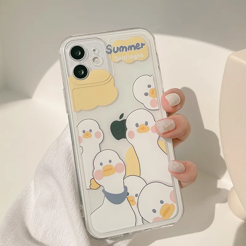 Cartoon Cute Duck New Creative Phone Case For IPhone 14 13 11 12 Pro Max Mini XR X XS Clear Shockproof Protective Cover
Cartoon Cute Duck New Creative Phone Case For IPhone 14 13 11 12 Pro Max Mini XR X XS Clear Shockproof Protective Cover