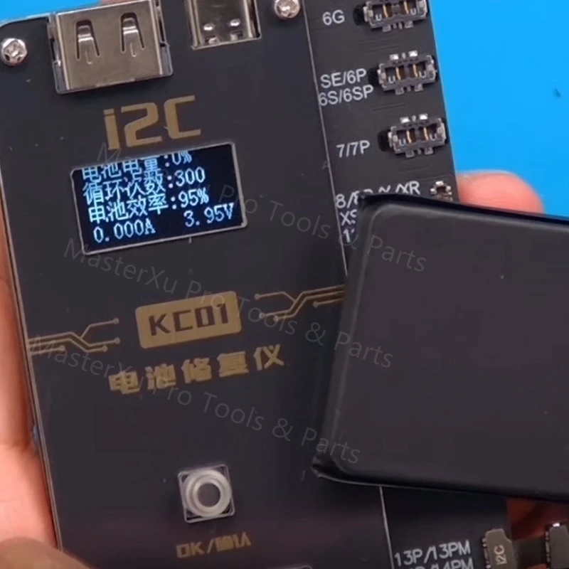 i2C KC01 Repair PD Fast Charging for iPhone 6-14 Pro Max Battery Cell Health Data Read Write Warning Error Message
i2C KC01 Repair PD Fast Charging for iPhone 6-14 Pro Max Battery Cell Health Data Read Write Warning Error Message
