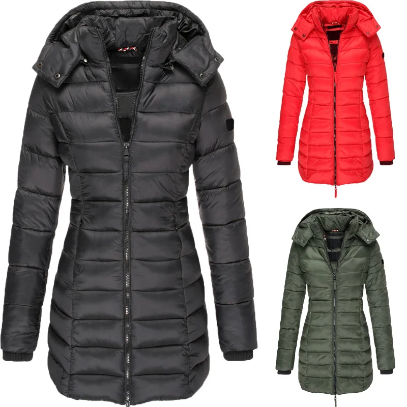 Women Winter Cotton Jacket Medium length Slim fitting jacket Warm solid hooded jacket Qualited Parkas 2022 Spring Autumn Winter
Women Winter Cotton Jacket Medium length Slim fitting jacket Warm solid hooded jacket Qualited Parkas 2022 Spring Autumn Winter