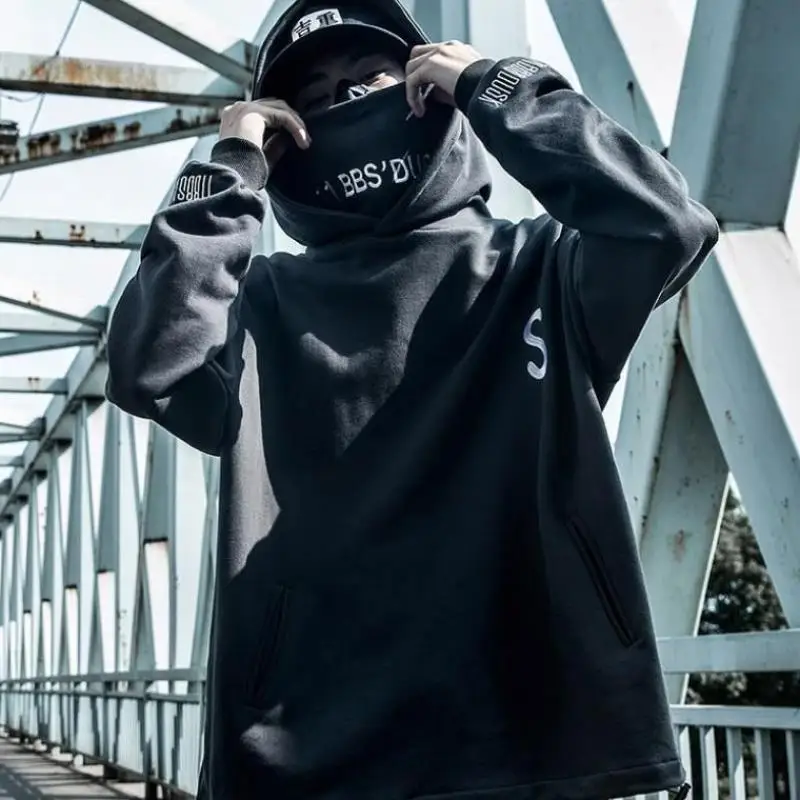 Techwear Black Men's Hoodie Sweatshirt with Hood Hooded Men's Top Shirt Goth Hip Hop Harajuku Streetwear Darkwear Male
Techwear Black Men's Hoodie Sweatshirt with Hood Hooded Men's Top Shirt Goth Hip Hop Harajuku Streetwear Darkwear Male