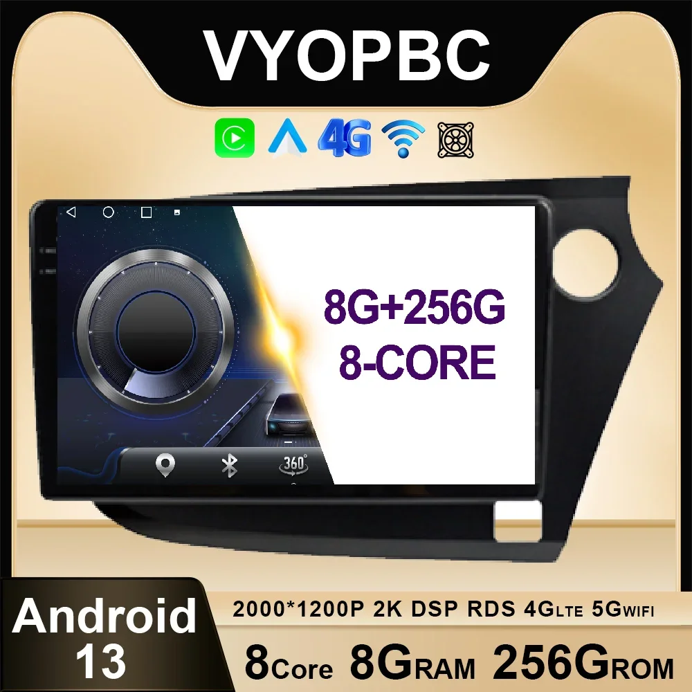 Автомагнитола 9 дюймов Android 13 для Honda vision 2 RHD 2009 - 2014 4G LTE, Беспроводная Автомобильная Мультимедийная Автомагнитола Carplay, стерео Автомагнитола ADAS BT 
Автомагнитола 9 дюймов Android 13 для Honda vision 2 RHD 2009 - 2014 4G LTE, Беспроводная Автомобильная Мультимедийная Автомагнитола Carplay, стерео Автомагнитола ADAS BT