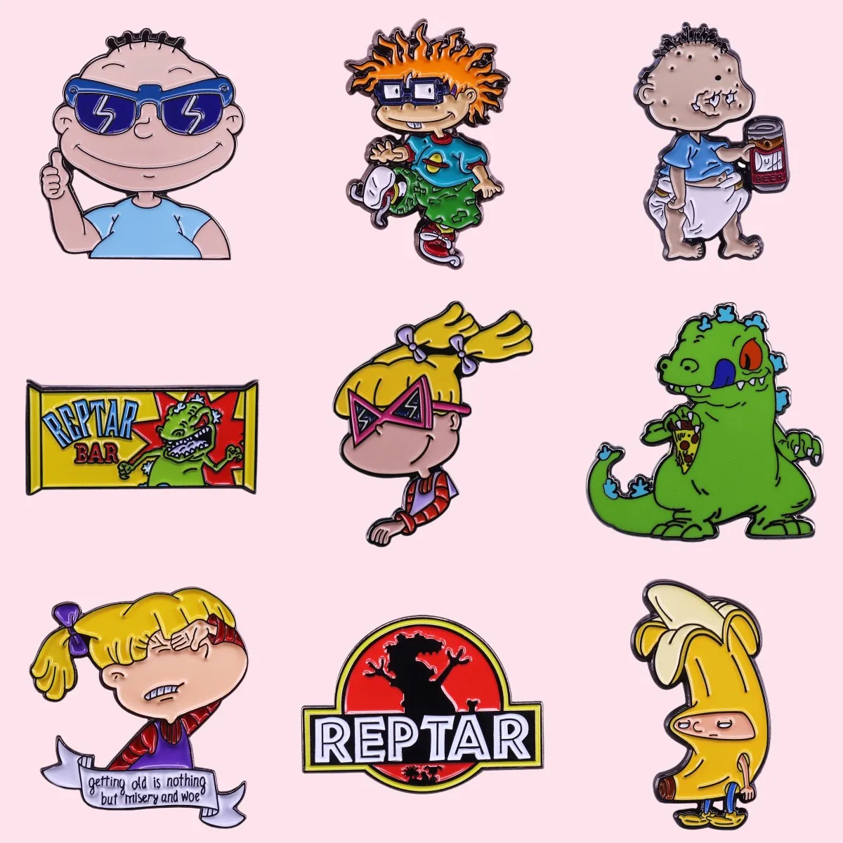 Angelica Pickles Chuckie Lapel Pins Backpack Jeans Enamel Brooches Women Fashion Jewelry Gifts Cartoon Dinosaur Metal Badges
Angelica Pickles Chuckie Lapel Pins Backpack Jeans Enamel Brooches Women Fashion Jewelry Gifts Cartoon Dinosaur Metal Badges