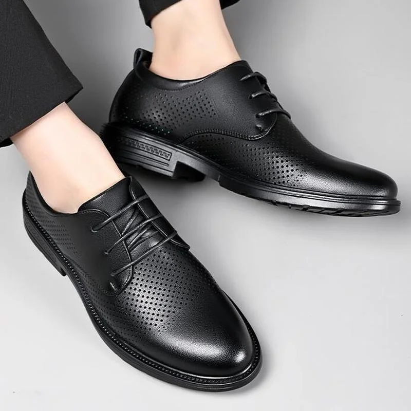 Hollow Leather Sandals Mens Business Casual Shoes Summer Wild Breathable Black Sandals Man Lace-up Dress Shoes Men Sandals
Hollow Leather Sandals Mens Business Casual Shoes Summer Wild Breathable Black Sandals Man Lace-up Dress Shoes Men Sandals