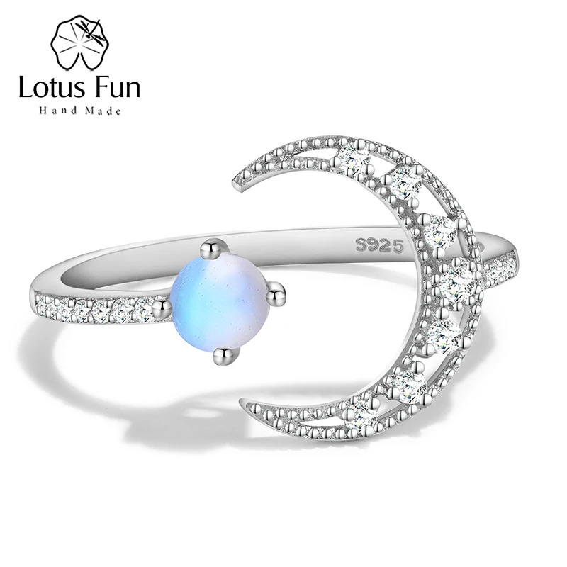 

Женское регулируемое кольцо Lotus Fun, оригинальное ювелирное изделие из серебра 925 пробы с фианитами