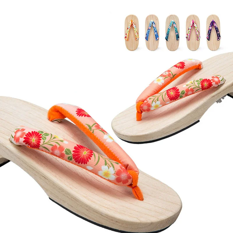 Women's Natural Color Wooden Sandals Cosplay Shoes Med Heel Summer Slippers Beach Flip Flops Japan Geta Casual Clogs
Women's Natural Color Wooden Sandals Cosplay Shoes Med Heel Summer Slippers Beach Flip Flops Japan Geta Casual Clogs