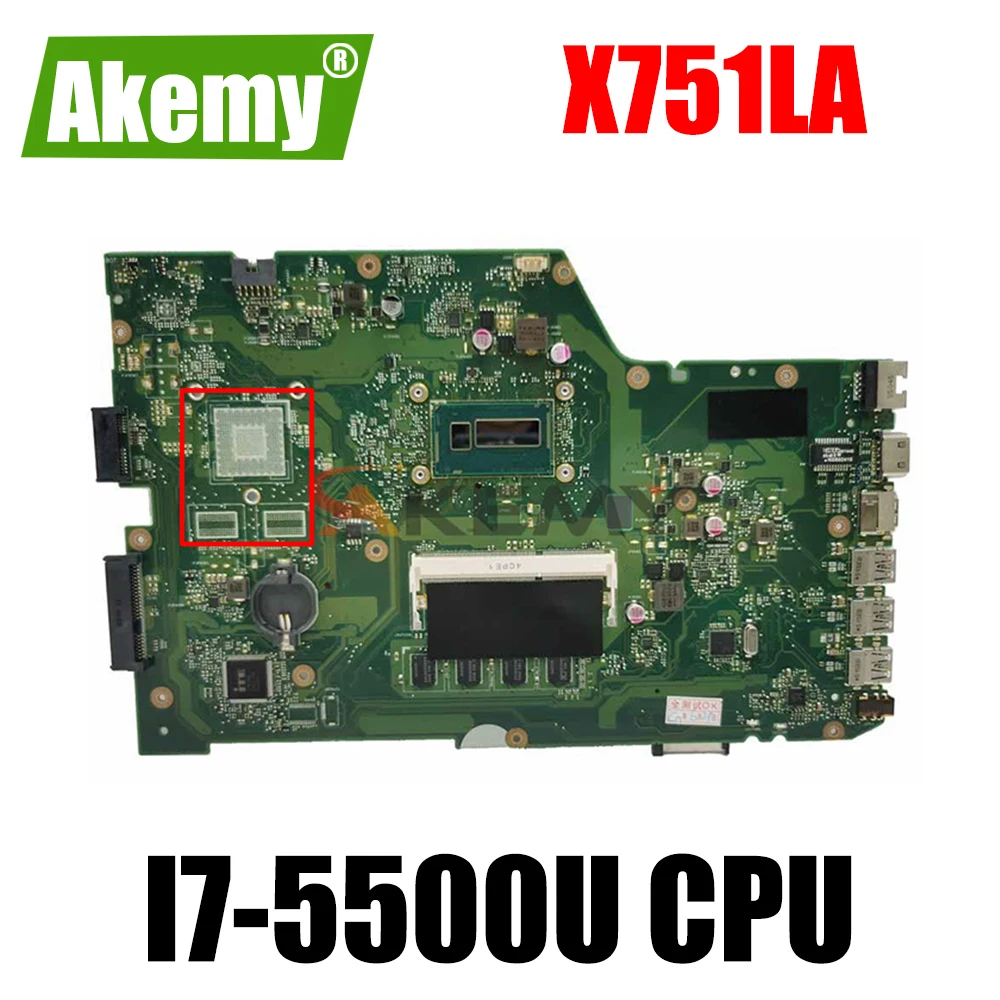 X751LA test original notebook motherboard for ASUS X751LD X751LA X751LAB X751L X751 laptop I7-5500U CPU 100% working well
X751LA test original notebook motherboard for ASUS X751LD X751LA X751LAB X751L X751 laptop I7-5500U CPU 100% working well