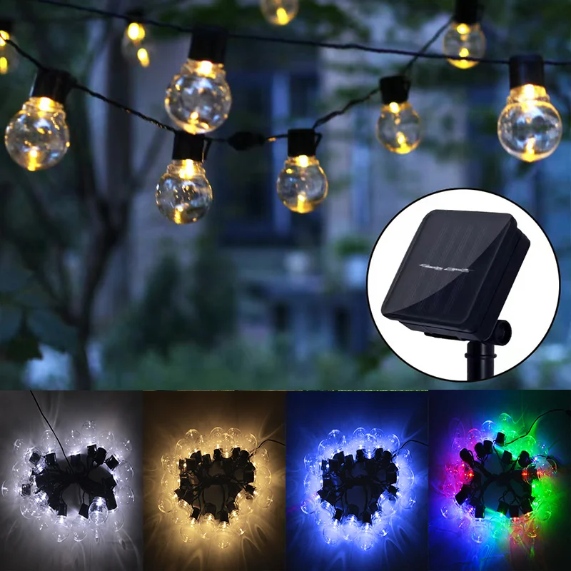 Outdoor Solar Lights LED G50 Bulb String Lights As Christmas Decorative Lights for Garden Indoor and Outdoor Holiday Lighting
Outdoor Solar Lights LED G50 Bulb String Lights As Christmas Decorative Lights for Garden Indoor and Outdoor Holiday Lighting