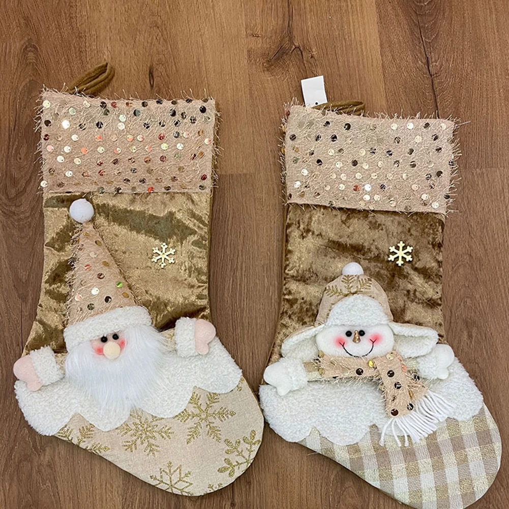 Christmas Stocking Decoration Hang on Christmas Tree Wreath Rattan Festive Atmosphere Durable Cloth Material
Christmas Stocking Decoration Hang on Christmas Tree Wreath Rattan Festive Atmosphere Durable Cloth Material