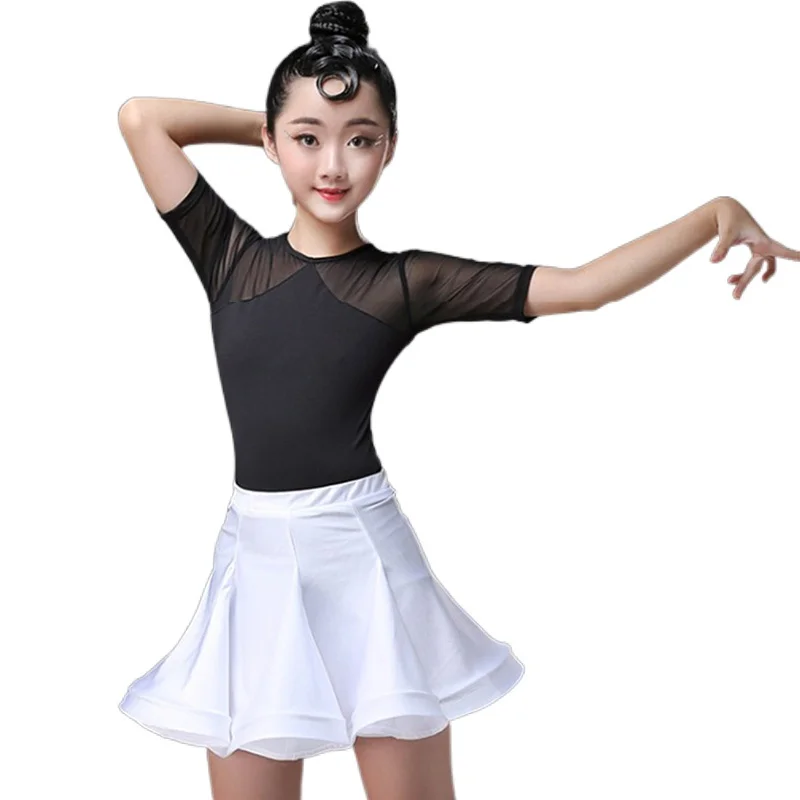 2pcs Suit Girl Latin Dance Dress Kid Competition Latin Dance Clothes for Girls Ballroom Kid Dancing Costumes Black White Skirt 
2pcs Suit Girl Latin Dance Dress Kid Competition Latin Dance Clothes for Girls Ballroom Kid Dancing Costumes Black White Skirt