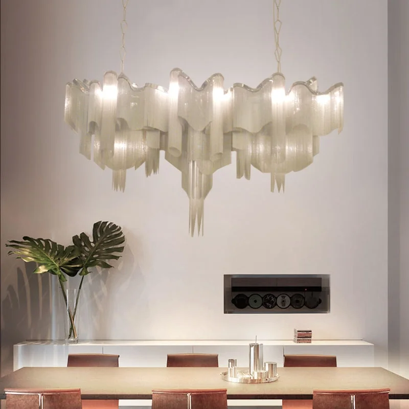 Tassel Chain Chandelier Kitchen Living Room Creative Led Hanging Light Fixtures Rectangle Aluminum Lamp Silver Fringe Chandelier
Tassel Chain Chandelier Kitchen Living Room Creative Led Hanging Light Fixtures Rectangle Aluminum Lamp Silver Fringe Chandelier