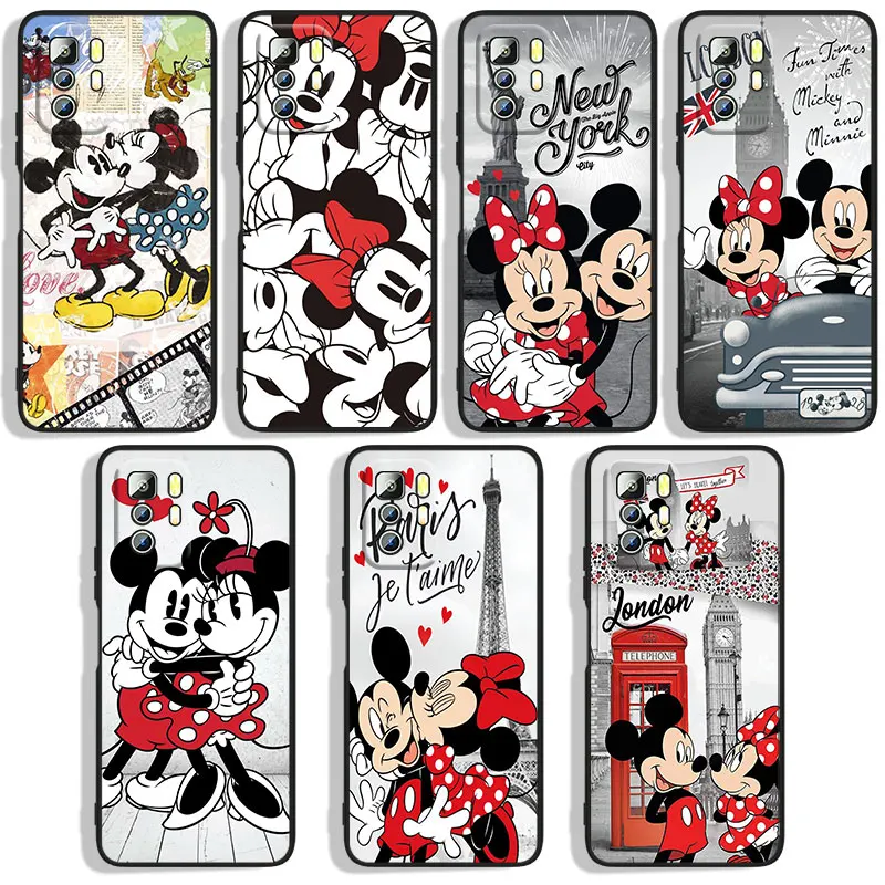 

Disney Cute Minnie Mickey Phone Case For Xiaomi Redmi Note 4X 5 5A(32GB) 6 7 8T 8 9 9T 9Pro Max 9S Pro Black Funda Cover Soft