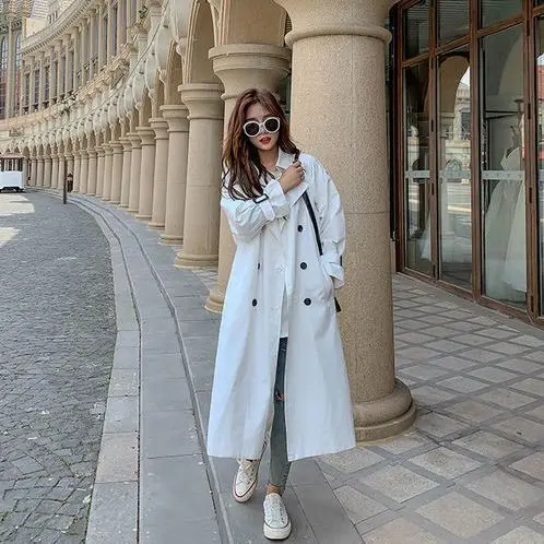 2022 New Style White Trench Coat Women's Mid-Length Spring and Autumn Korean Style Loose Overknee British Style Coat Thin
2022 New Style White Trench Coat Women's Mid-Length Spring and Autumn Korean Style Loose Overknee British Style Coat Thin