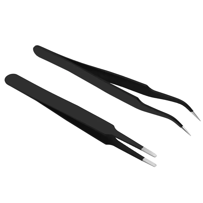 2pcs/lot Anti-static Precision Tweezers Set Pinzas Pincet Stainless Steel ESD Tweezer Electronics Repair Tools
2pcs/lot Anti-static Precision Tweezers Set Pinzas Pincet Stainless Steel ESD Tweezer Electronics Repair Tools