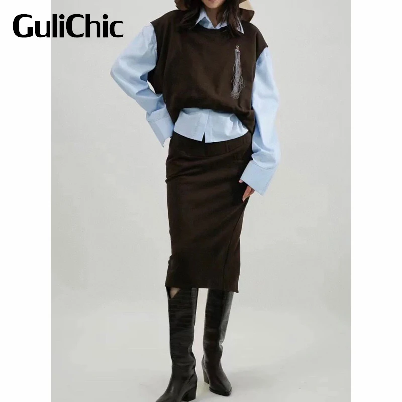 10.11 GuliChic Women Embroidery Cartoon Tassel Loose Sleeveless Cotton Vest Or Back Split Slim Midi Skirt Set
10.11 GuliChic Women Embroidery Cartoon Tassel Loose Sleeveless Cotton Vest Or Back Split Slim Midi Skirt Set