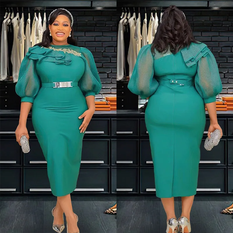 2023 African Dresses for Women Spring Summer African Half Sleeve Polyester O-neck White Black Yellow Knee-length Party Dress
2023 African Dresses for Women Spring Summer African Half Sleeve Polyester O-neck White Black Yellow Knee-length Party Dress