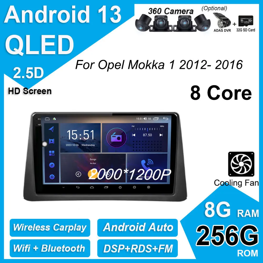 9 дюймов для Opel Mokka 1 2012- 2016 IPS QLED Android 13 система автомобильный радиоприемник видеоплеер GPS-навигация мультимедийный стерео
9 дюймов для Opel Mokka 1 2012- 2016 IPS QLED Android 13 система автомобильный радиоприемник видеоплеер GPS-навигация мультимедийный стерео