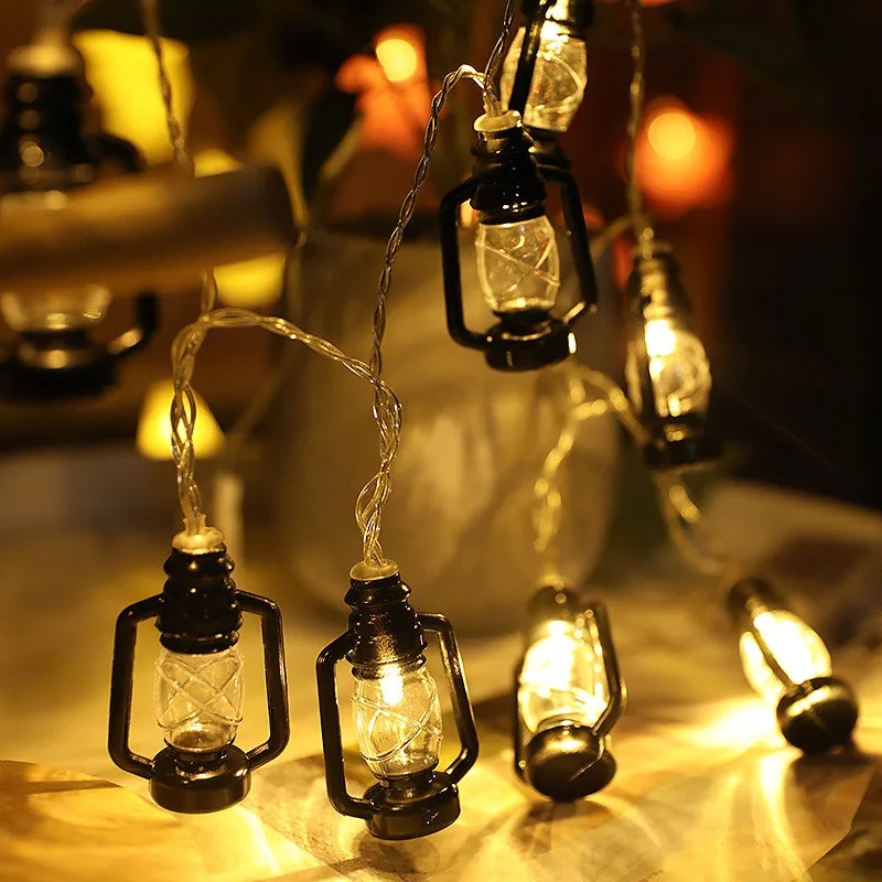 10 LED Halloween Kerosene Lamp Retro Horse Led Lantern Halloween Decoration String Lights Happy Halloween Decorations for Home
10 LED Halloween Kerosene Lamp Retro Horse Led Lantern Halloween Decoration String Lights Happy Halloween Decorations for Home