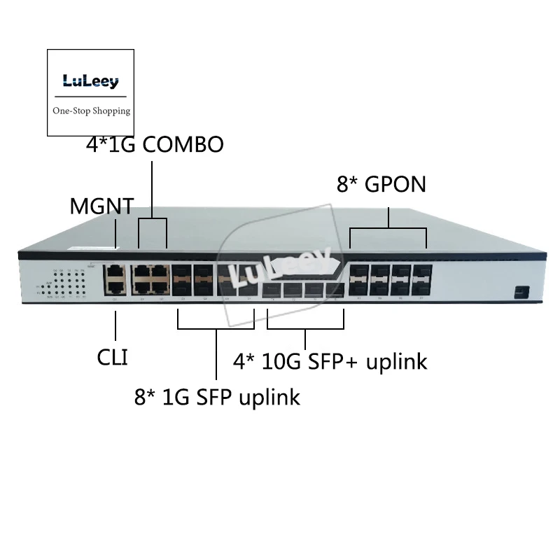LAG308 10g GPON OLT Optical Fiber Equipment 4fp+ 4combo 8sfp Mgnt Hotel L3 Switch Bandwidth176G Brand Unlocked Huawei ZTE
LAG308 10g GPON OLT Optical Fiber Equipment 4fp+ 4combo 8sfp Mgnt Hotel L3 Switch Bandwidth176G Brand Unlocked Huawei ZTE