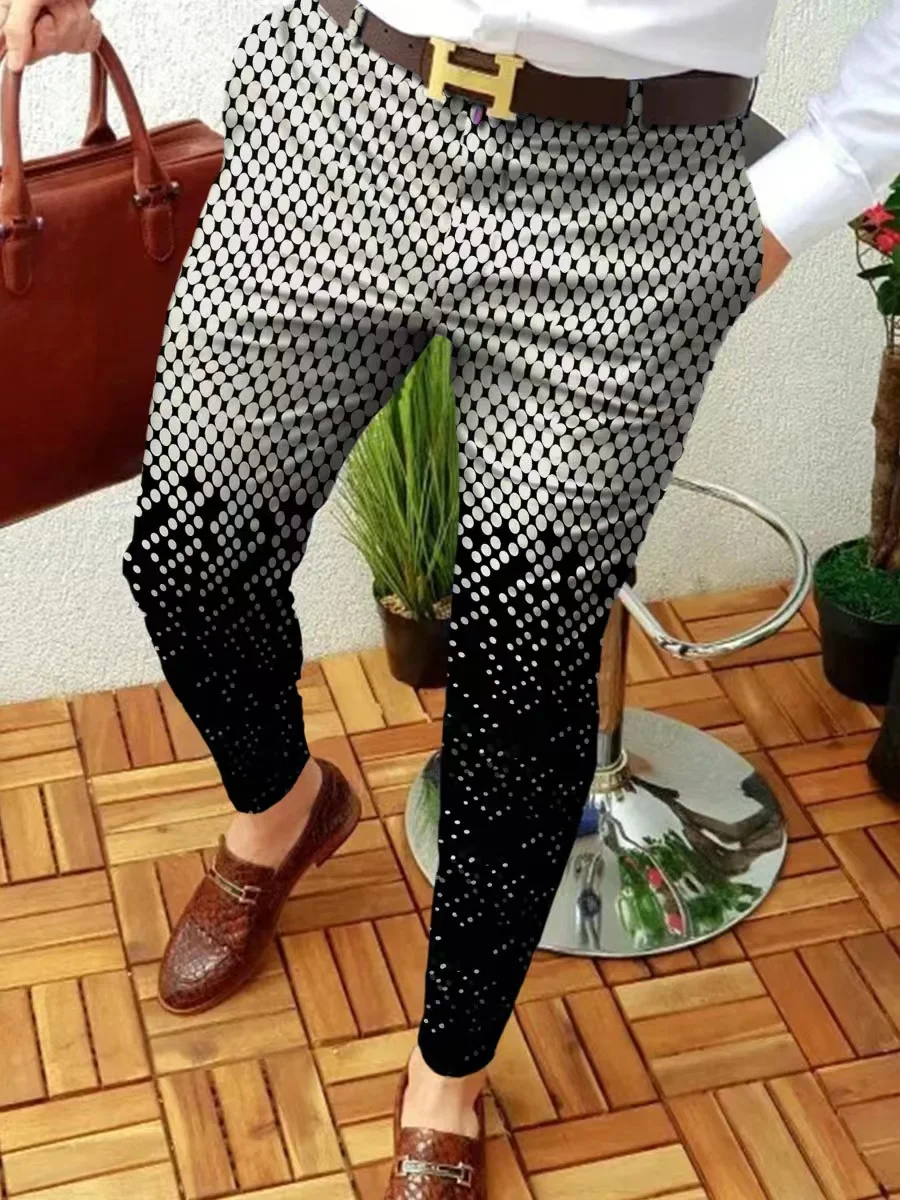 2022 new spring and autumn black and white wave dot printed business pants leisure straight pants men's fashion men's pants
2022 new spring and autumn black and white wave dot printed business pants leisure straight pants men's fashion men's pants