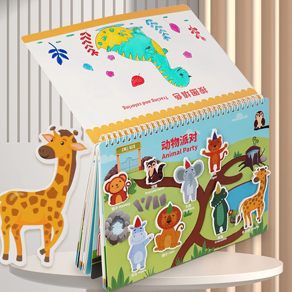Montessori Quiet Book Children Early Childhood Enlightenment Toy Book City Animals Multi-scene Diy Stickers Coloring Quiet Book
Montessori Quiet Book Children Early Childhood Enlightenment Toy Book City Animals Multi-scene Diy Stickers Coloring Quiet Book