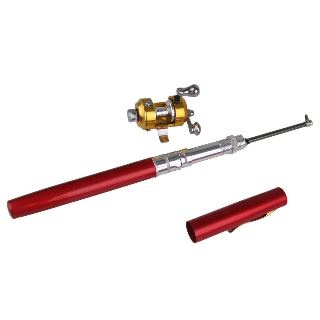 Outdoor Stream Portable Pocket Telescopic Mini Pocket Alloy Fish Pen Shape Folded River Lake Fishing Rod with Reel Wheel
Outdoor Stream Portable Pocket Telescopic Mini Pocket Alloy Fish Pen Shape Folded River Lake Fishing Rod with Reel Wheel