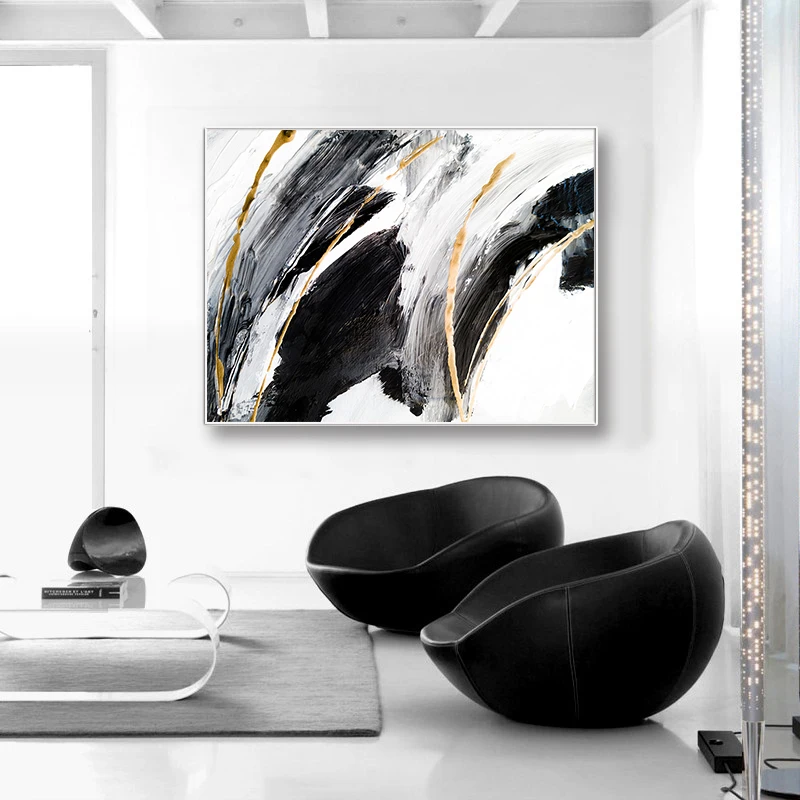 Modern Abstract Black Gold White Spray Paint Decorative Canvas Poster Porch Aisle Hanging Oil Painting Print Canvas Wall Art
Modern Abstract Black Gold White Spray Paint Decorative Canvas Poster Porch Aisle Hanging Oil Painting Print Canvas Wall Art