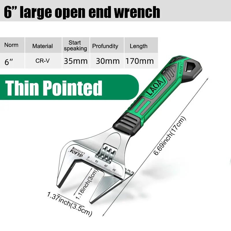 LAOA разводной ключ 6", 8"
LAOA разводной ключ 6", 8"