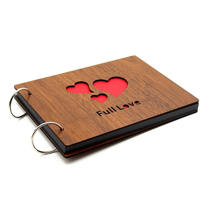 New 10X DIY Photo Album Wood Cover Anniversary Scrapbook 8 X 6 Inches Self-Adhesive Picture Book With Black Pages(Full Love)
New 10X DIY Photo Album Wood Cover Anniversary Scrapbook 8 X 6 Inches Self-Adhesive Picture Book With Black Pages(Full Love)