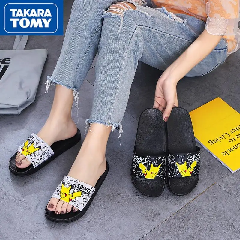 TAKARA TOMY Summer Pikachu Men's and Women's Non-slip Wear-resistant Lightweight Bathroom Slippers Wear Couple's Home Shoes
TAKARA TOMY Summer Pikachu Men's and Women's Non-slip Wear-resistant Lightweight Bathroom Slippers Wear Couple's Home Shoes