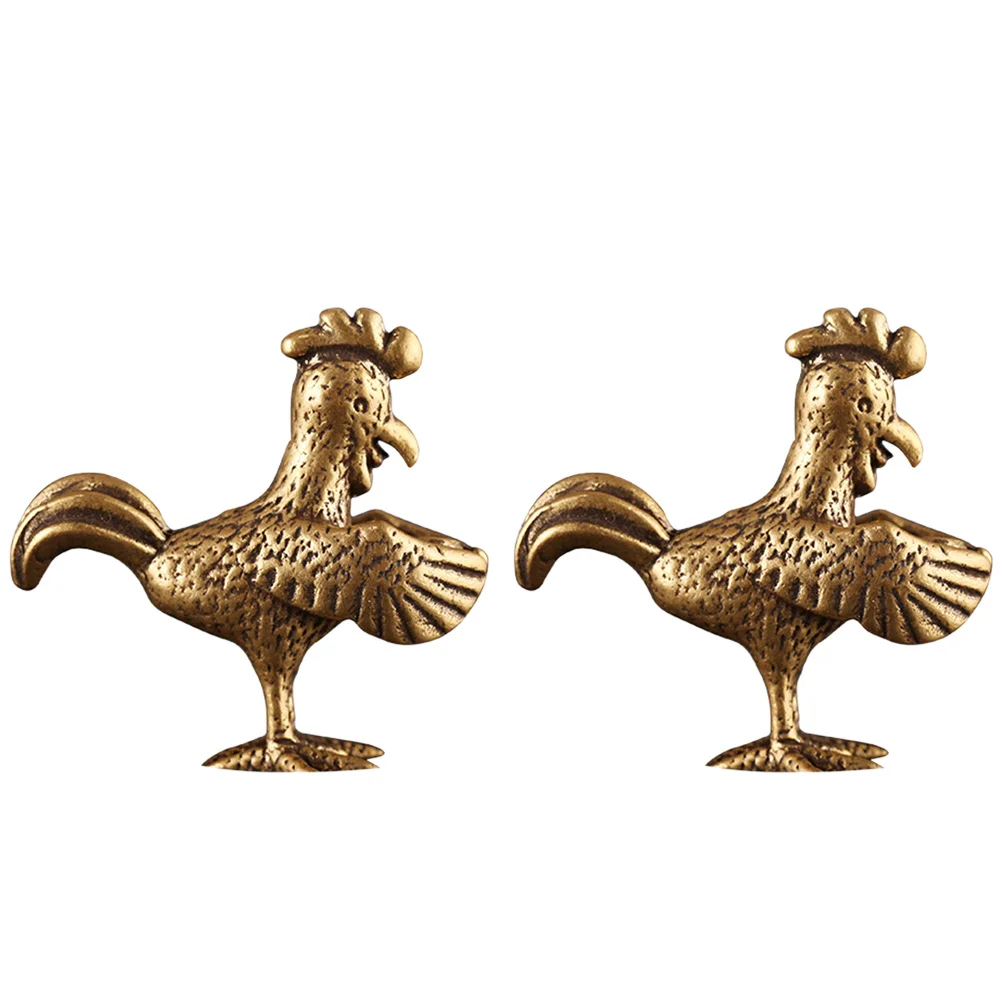 2 Pcs Desk Topper Key Chain Pendant DIY Chicken Pocket Mini Desktop Ornament Small Decor Zodiac Adornment Brass Craft
2 Pcs Desk Topper Key Chain Pendant DIY Chicken Pocket Mini Desktop Ornament Small Decor Zodiac Adornment Brass Craft