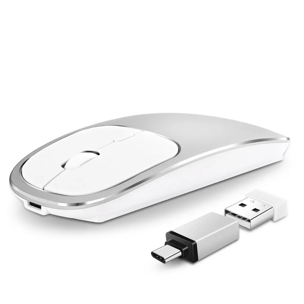 Rechargeable Wireless Mouse Metal 2.4G Noiseless Silent Click Wireless Optical Mouse With USB Receiver
Rechargeable Wireless Mouse Metal 2.4G Noiseless Silent Click Wireless Optical Mouse With USB Receiver