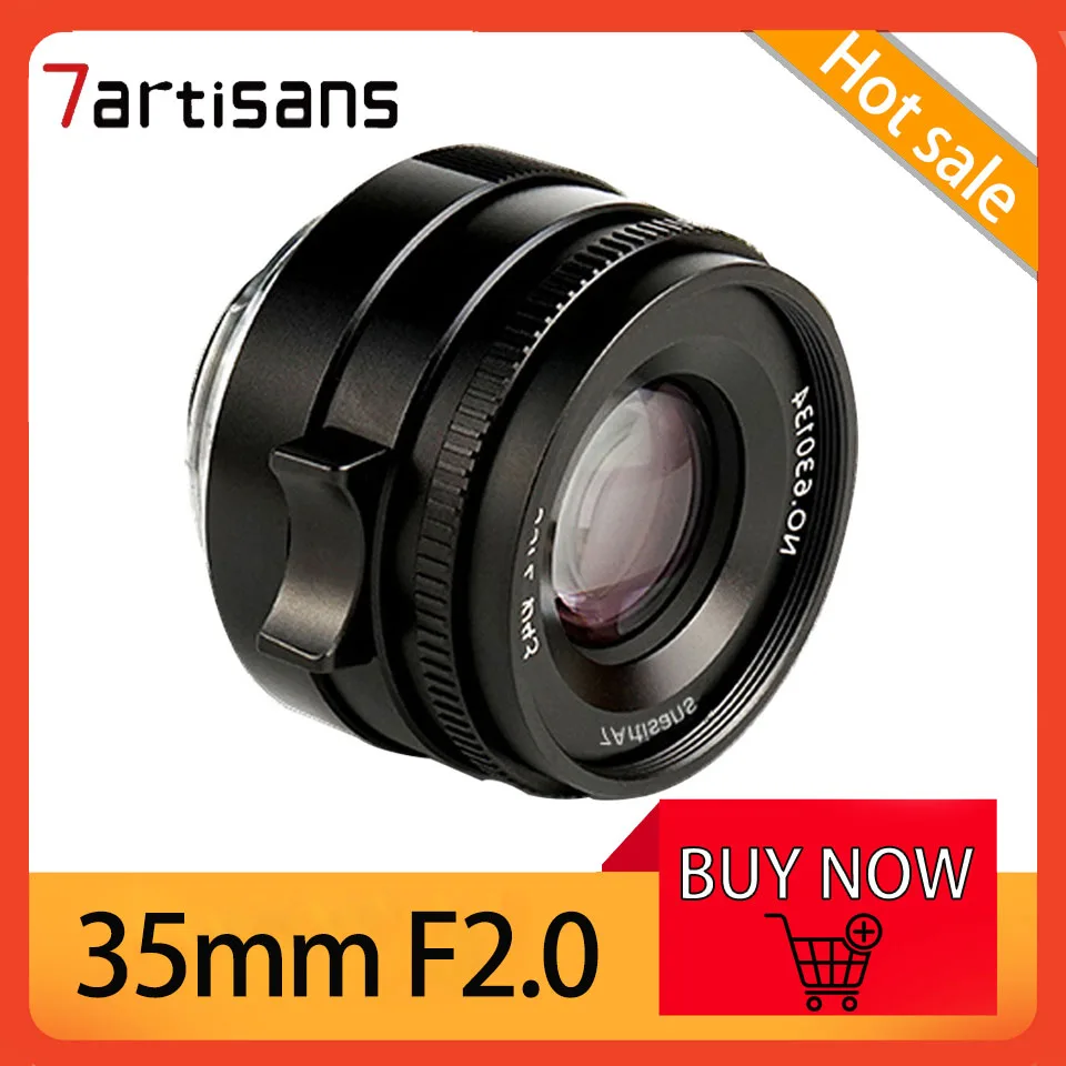 

7Artisans 35mm F2.0 Full Frame Large Aperture Paraxial M-Mount Lens for Leica M M240 M3 M5 M6 M7 M8 M9 M9P M10 M10-R MP Camera