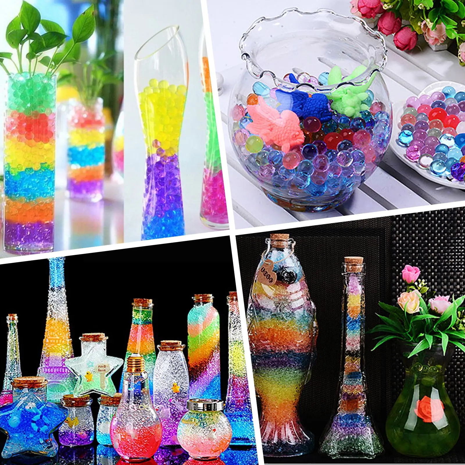 8000pcs Multicolor Crystal Soil Hydrogel Water Beads Water Bombs Gel Mud Jelly Balls for Water Gun Toy Flower Plants Decorations
8000pcs Multicolor Crystal Soil Hydrogel Water Beads Water Bombs Gel Mud Jelly Balls for Water Gun Toy Flower Plants Decorations