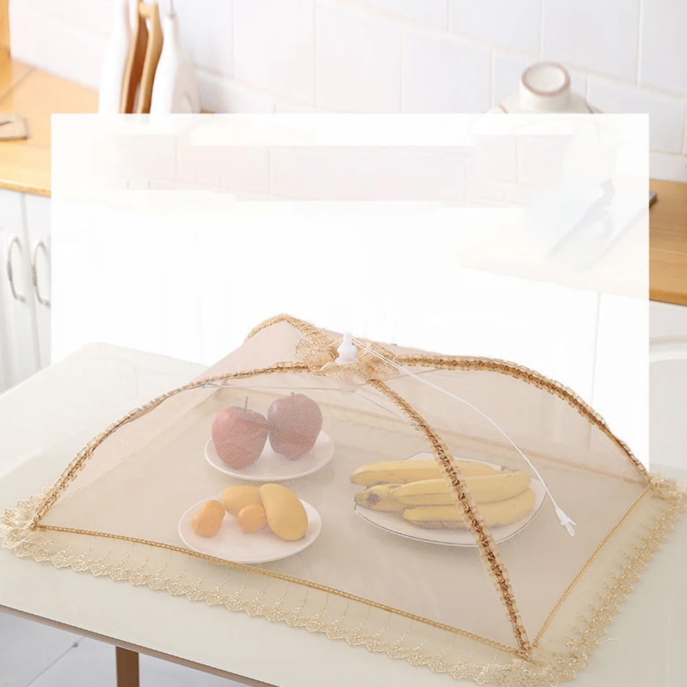 Portable Umbrella Style Food Cover Anti Mosquito Meal Cover Lace Table Cover Food Cover Kitchen Gadgets Cooking Tools 50x70cm
Portable Umbrella Style Food Cover Anti Mosquito Meal Cover Lace Table Cover Food Cover Kitchen Gadgets Cooking Tools 50x70cm