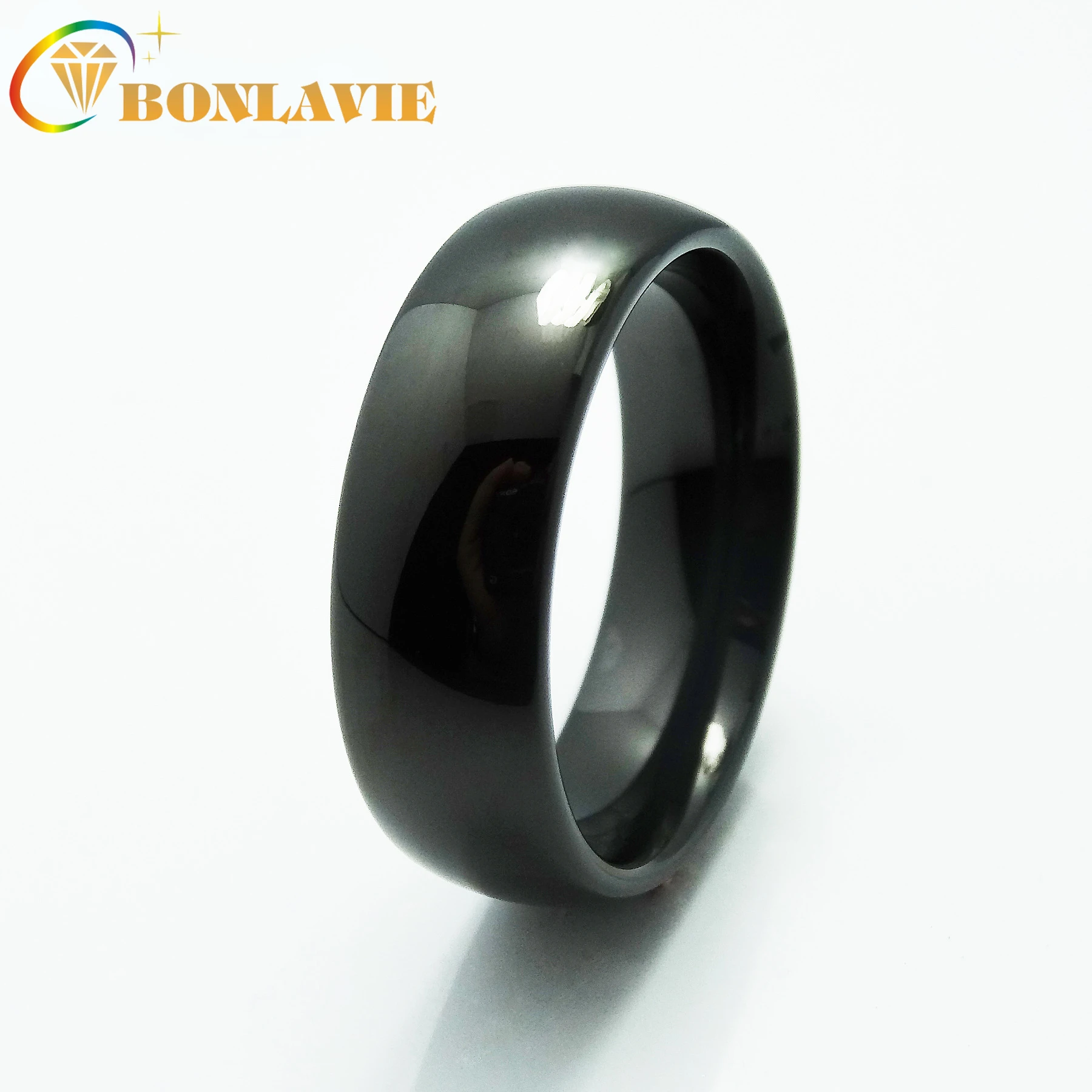 BONLAVIEEuropean and American Popular Tungsten Steel Ring, Simple Curved Glossy 8mm Black, Trendy Male Ring
BONLAVIEEuropean and American Popular Tungsten Steel Ring, Simple Curved Glossy 8mm Black, Trendy Male Ring