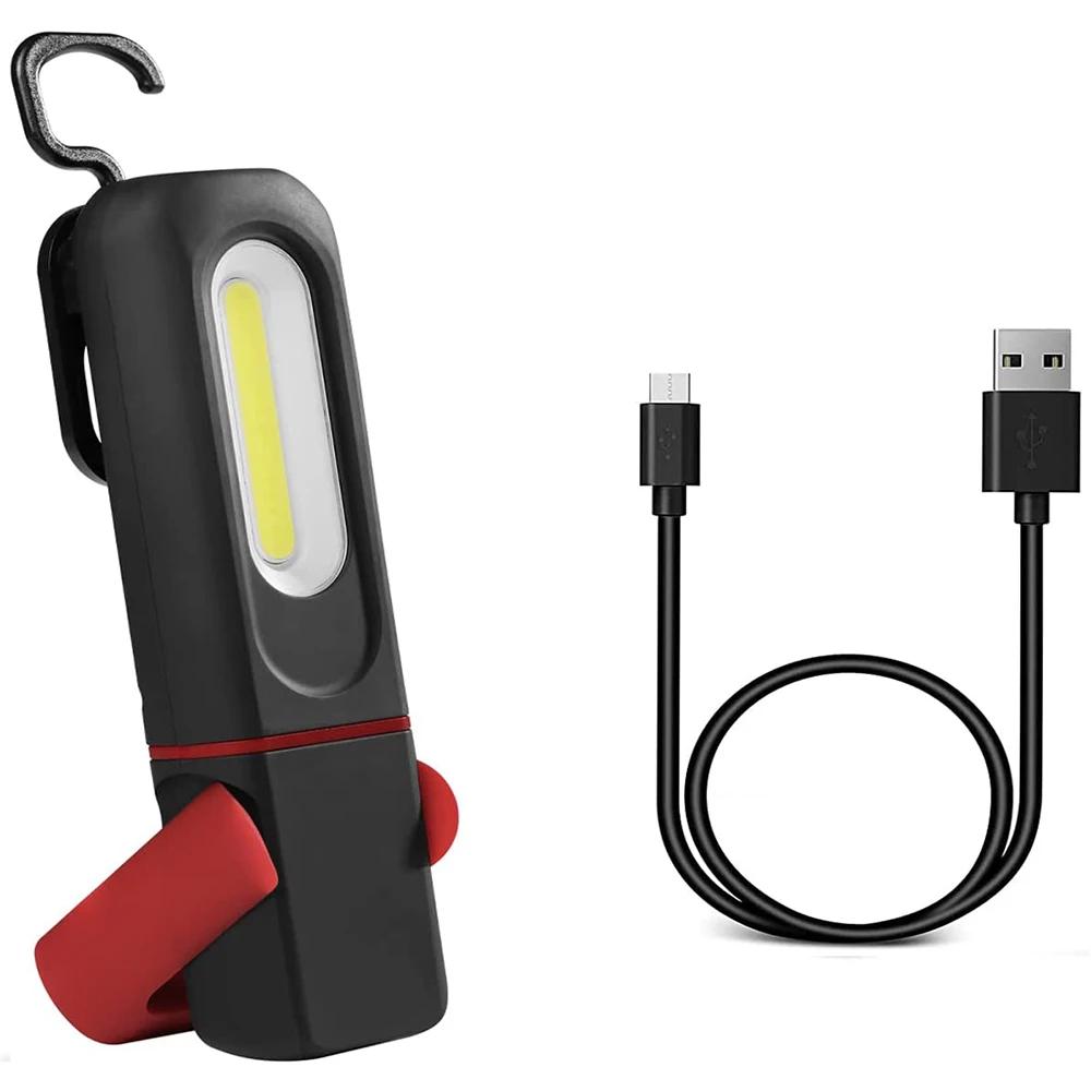 Led Rechargeable Work Light Magnetic Portable 360° Rotate COB Work Light Hanging Hook Multi-use Flashlight For Camping Emergency
Led Rechargeable Work Light Magnetic Portable 360° Rotate COB Work Light Hanging Hook Multi-use Flashlight For Camping Emergency