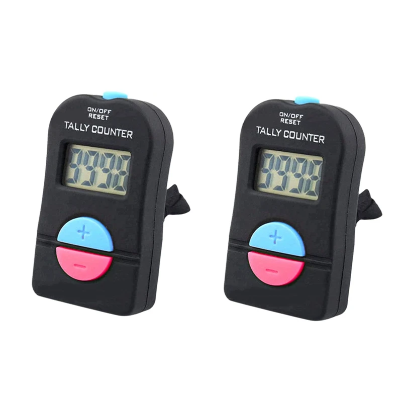 2 Pcs Digital Counting Counter Electronic Add Subtract Manual Clicker Handheld Mechanical Number Click Counter
2 Pcs Digital Counting Counter Electronic Add Subtract Manual Clicker Handheld Mechanical Number Click Counter
