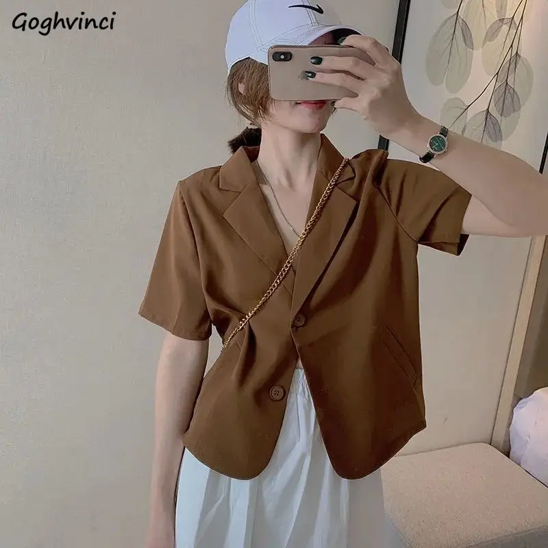 Blazers Women Elegant All-match Solid Simple Basic New Design Korean Fashion Summer Office Lady Ins Cozy Trendy Hot Sale Female
Blazers Women Elegant All-match Solid Simple Basic New Design Korean Fashion Summer Office Lady Ins Cozy Trendy Hot Sale Female