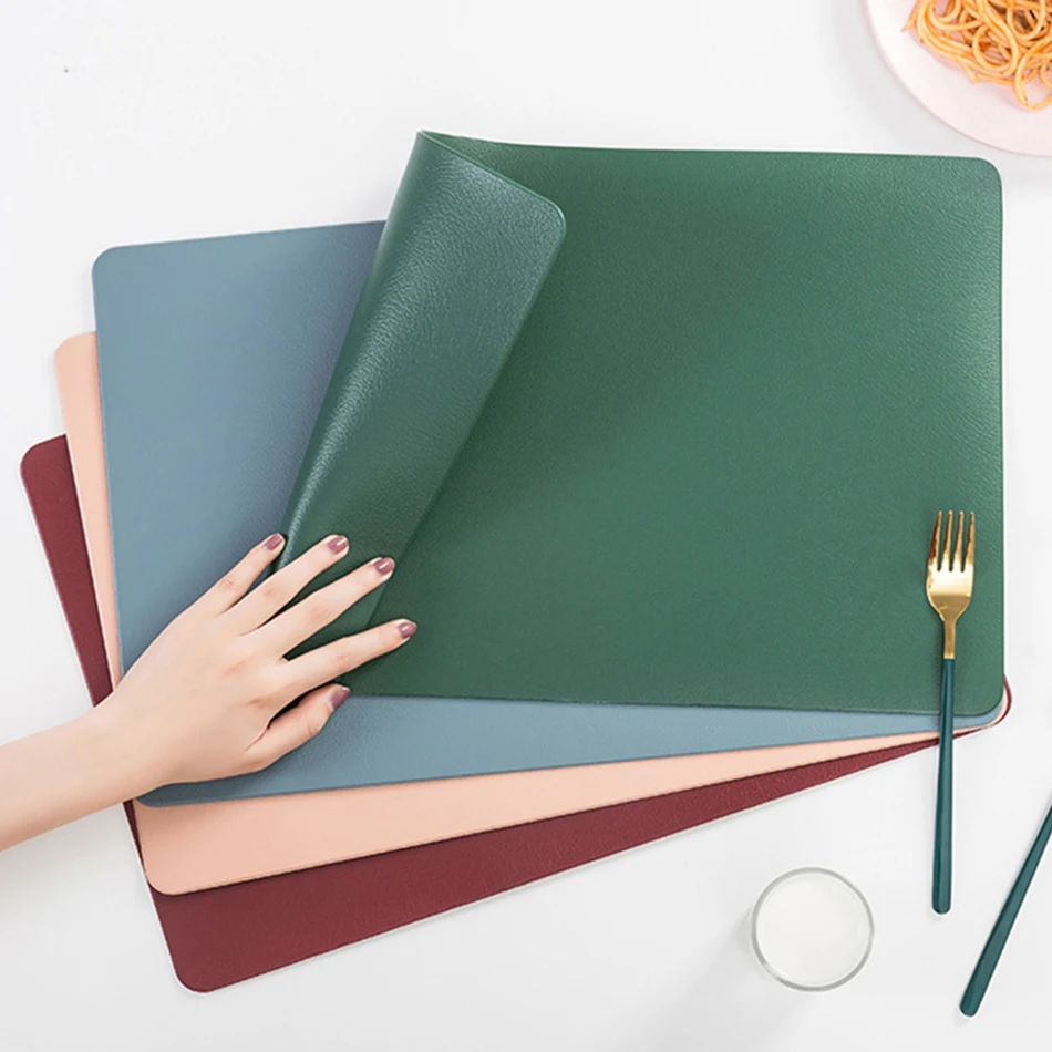 4 PCS Place Mat Tableware Pad Placemat Table Mat Heat Insulation PU Leather Placemats Bowl Coaster Kitchen Non-Slip
4 PCS Place Mat Tableware Pad Placemat Table Mat Heat Insulation PU Leather Placemats Bowl Coaster Kitchen Non-Slip
